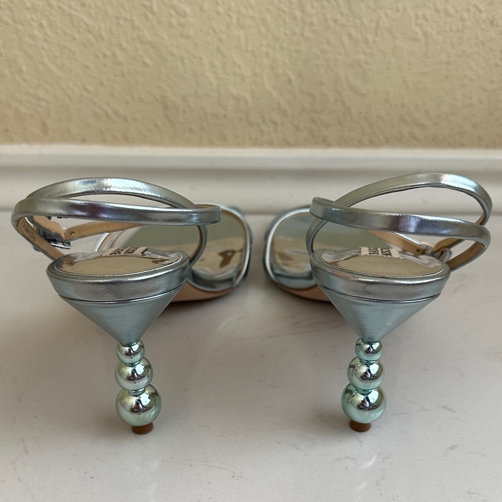 Badgley Mischka Callie Sandal in Soft Mint - Picture 5 of 9